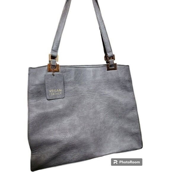 Miztique Vegan Leather Bag Gray New